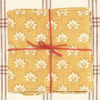 Serviettes Plumbago Gold : lot de 4