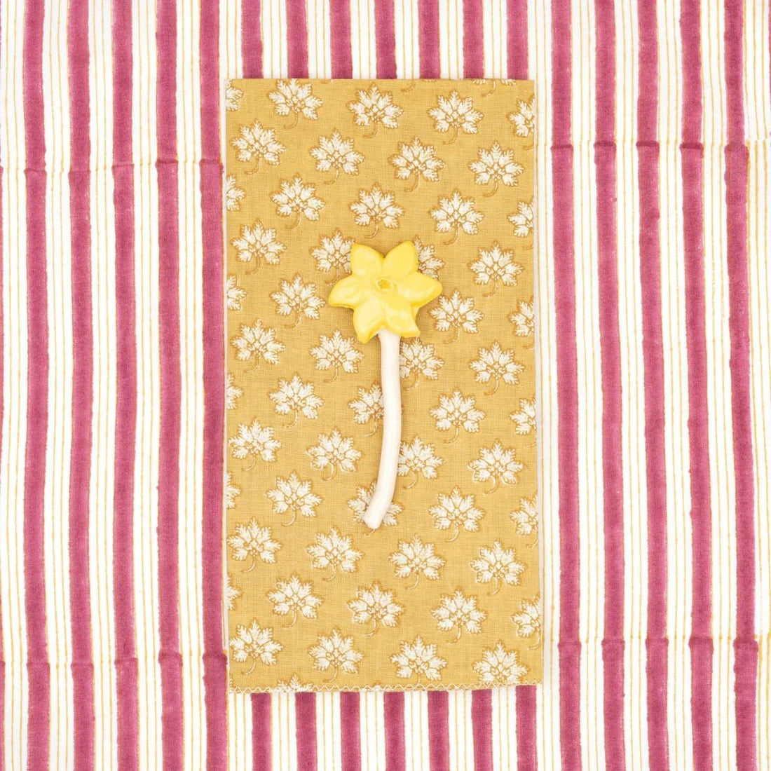 Serviettes Plumbago Gold : lot de 4