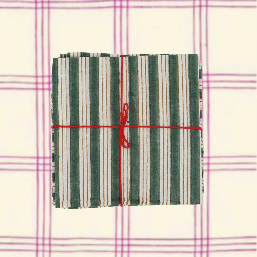 Serviettes en mousse Salem : lot de 4