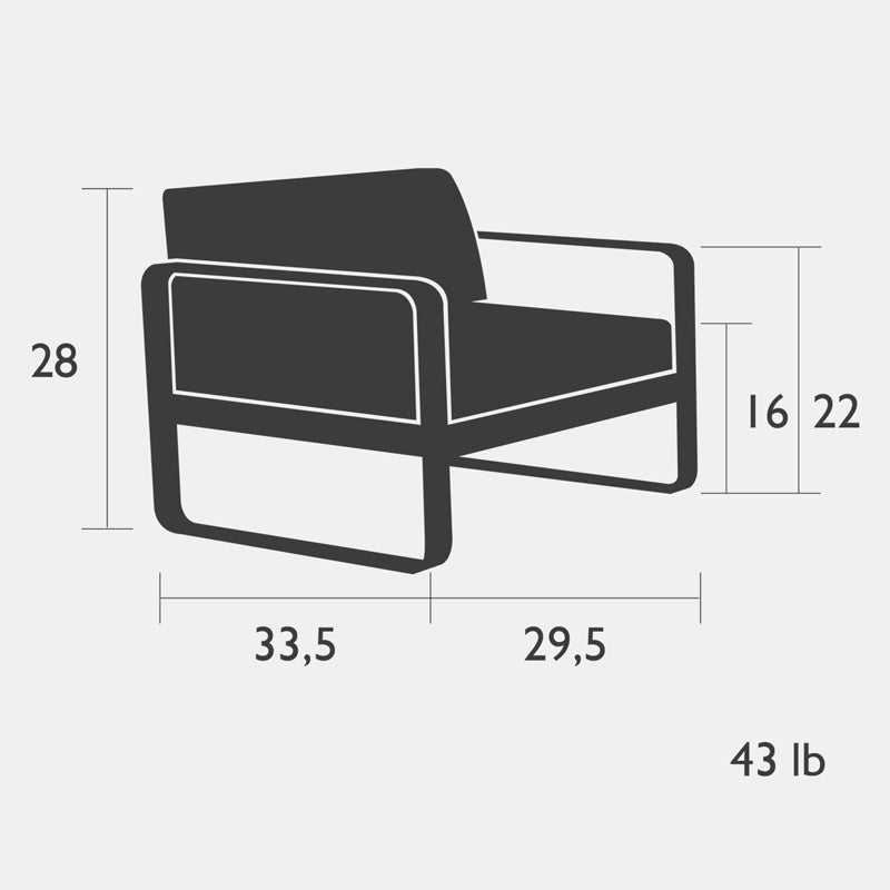 Fauteuil bas Bellevie