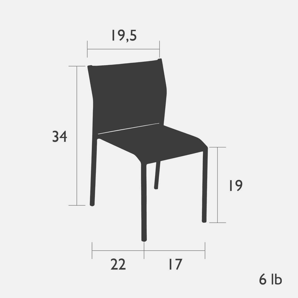 Chaise d'appoint Cadiz